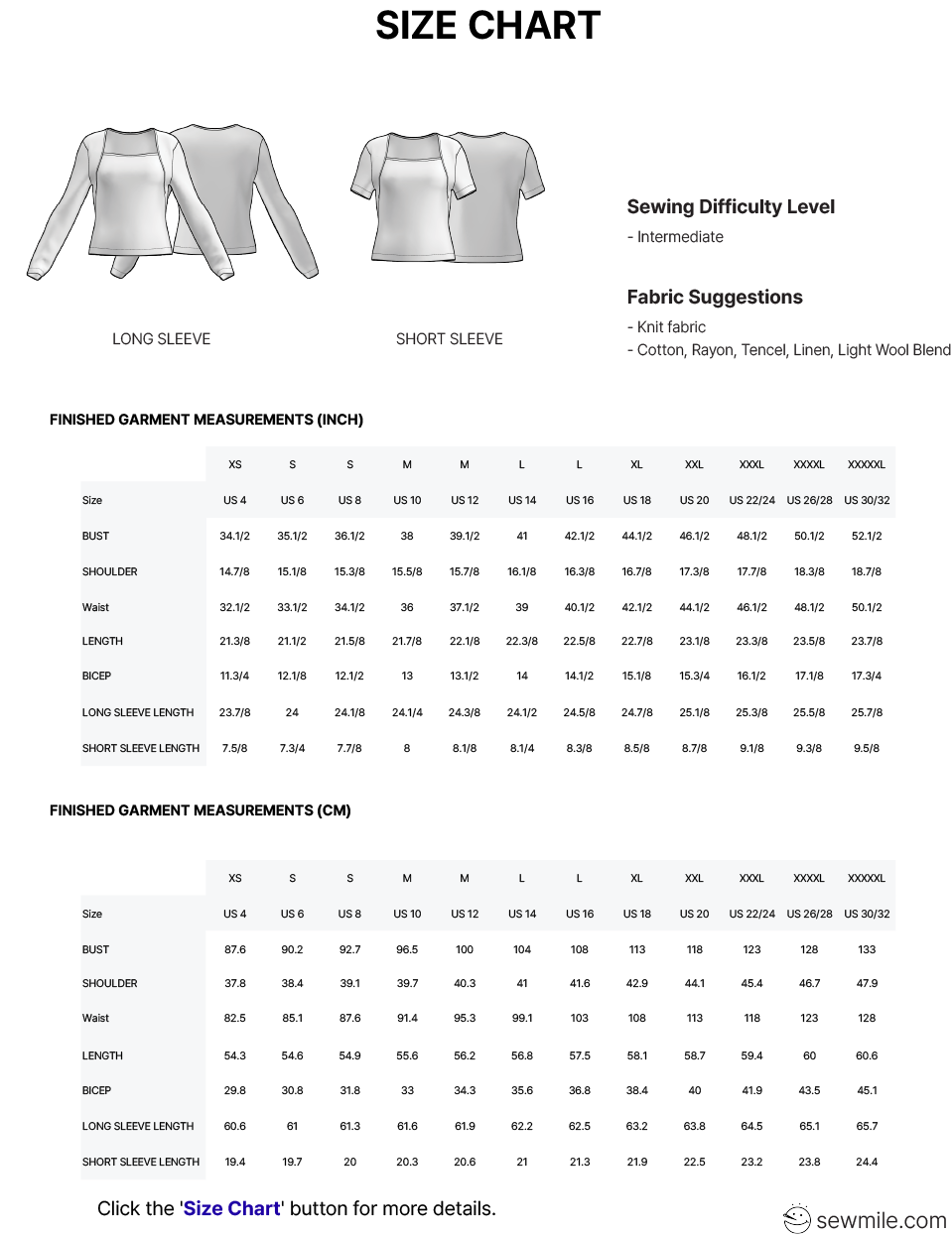 PDF Sewing Pattern [SMI-3301] Layered Panel Top